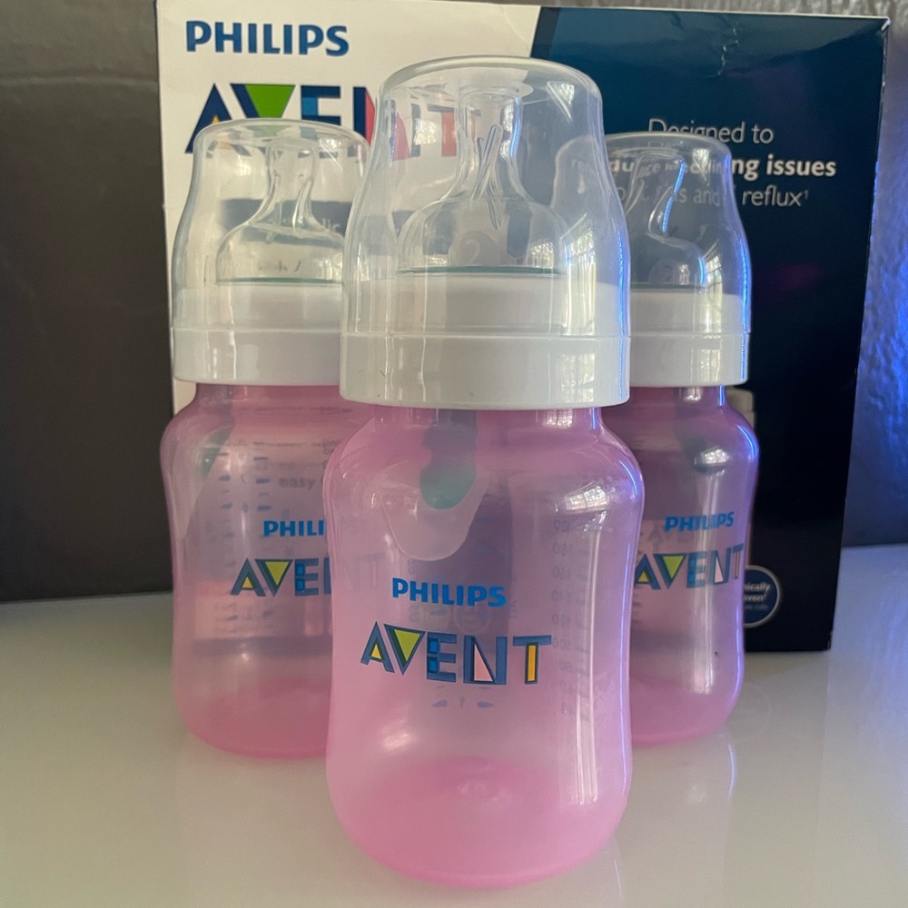 Avent Pink Anti-colic bottle